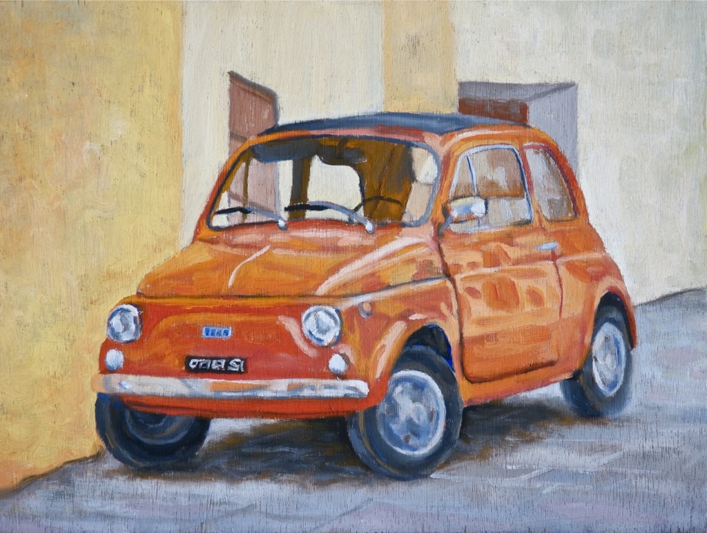 Cinquecento I – 9×12 – Oil on Panel | Cityscape Painting | Randall Shier Canadian Oil Painting Artist