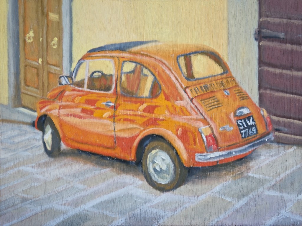 Cinquecento II – 9×12 – Oil on Panel | Cityscape Painting | Randall Shier Canadian Oil Painting Artist