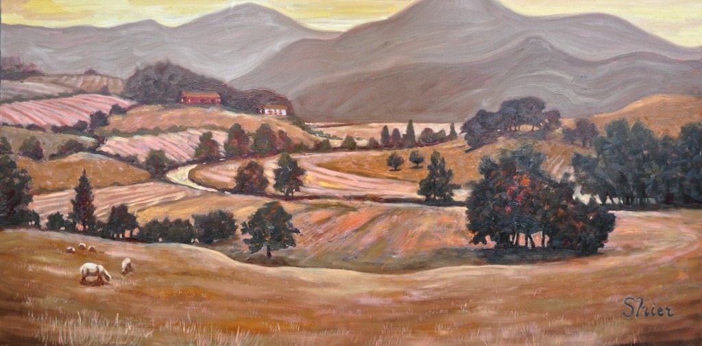 Cumbrian Hills – 24×48 – Oil on Canvas | Landscape Painting | Randall Shier Canadian Oil Painting Artist