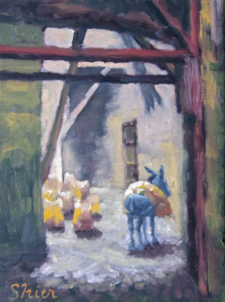 Fes – 9×12 – Oil on Wood Panel | Cityscape Oil Painting | Randall Shier Canadian Oil Painting Artist