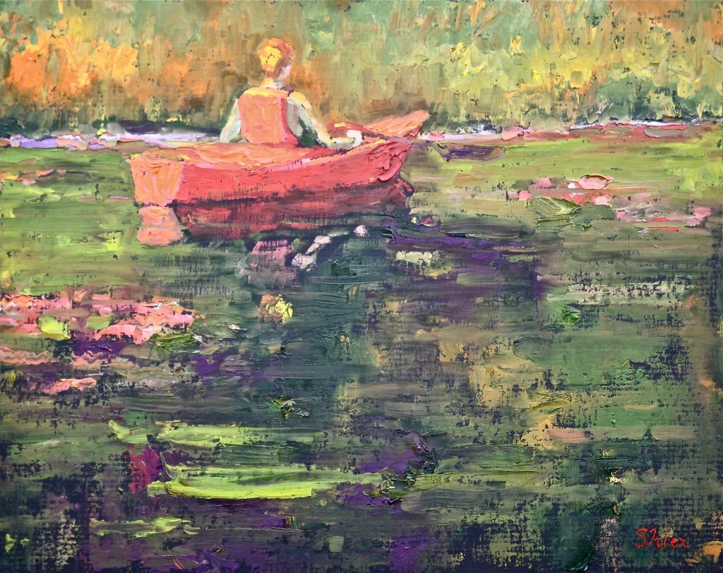 Hannah Kayak – 16×20 – Oil on Panel | Landscape Painting | Randall Shier Canadian Oil Painting Artist