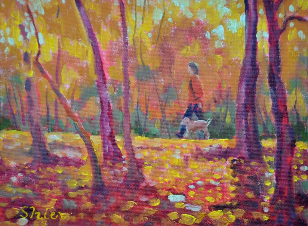 Mission Creek Greenway – 9×12 – Oil on Panel | Landscape Oil Painting | Randall Shier Canadian Oil Painting Artist