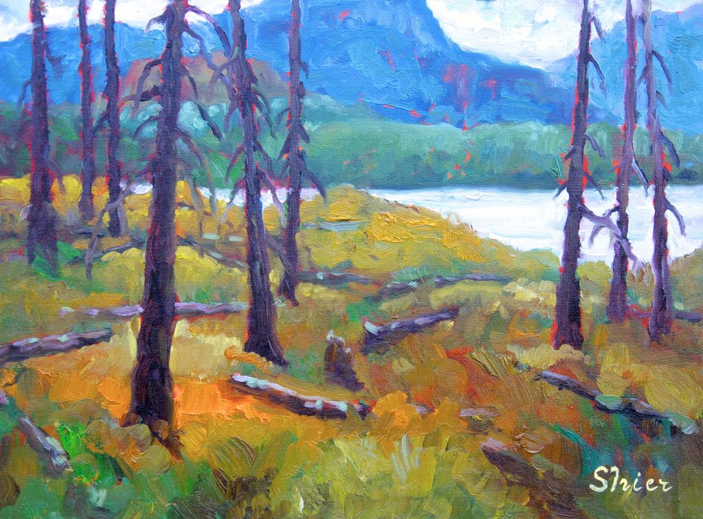 After the Fire - 12x16 - Oil on Panel | Landscape Oil Painting | Randall Shier Canadian Oil Painting Artist