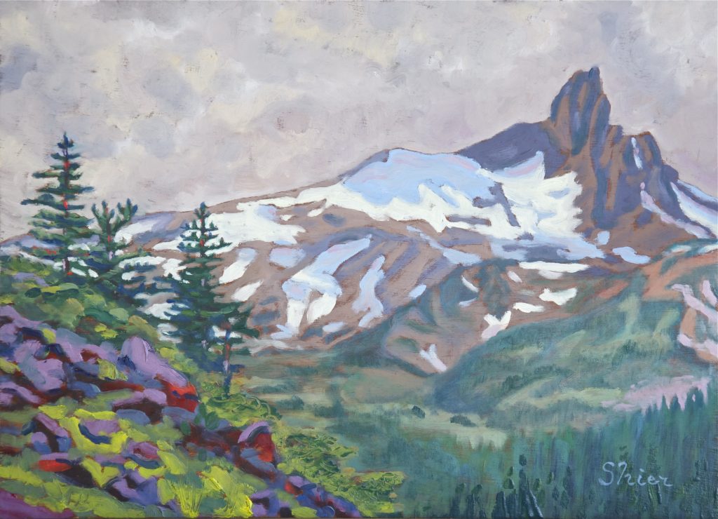 Black Tusk - 12x16 - oil on panel | Landscape Oil Painting | Randall Shier Canadian Oil Painting Artist