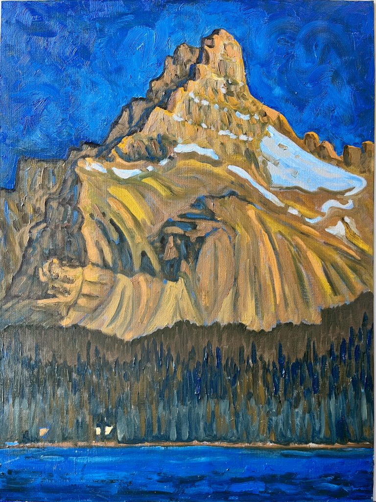 Cathedral Mountain - 18x24 - oil on panel | Landscape | Randall Shier Canadian Oil Painting Artist