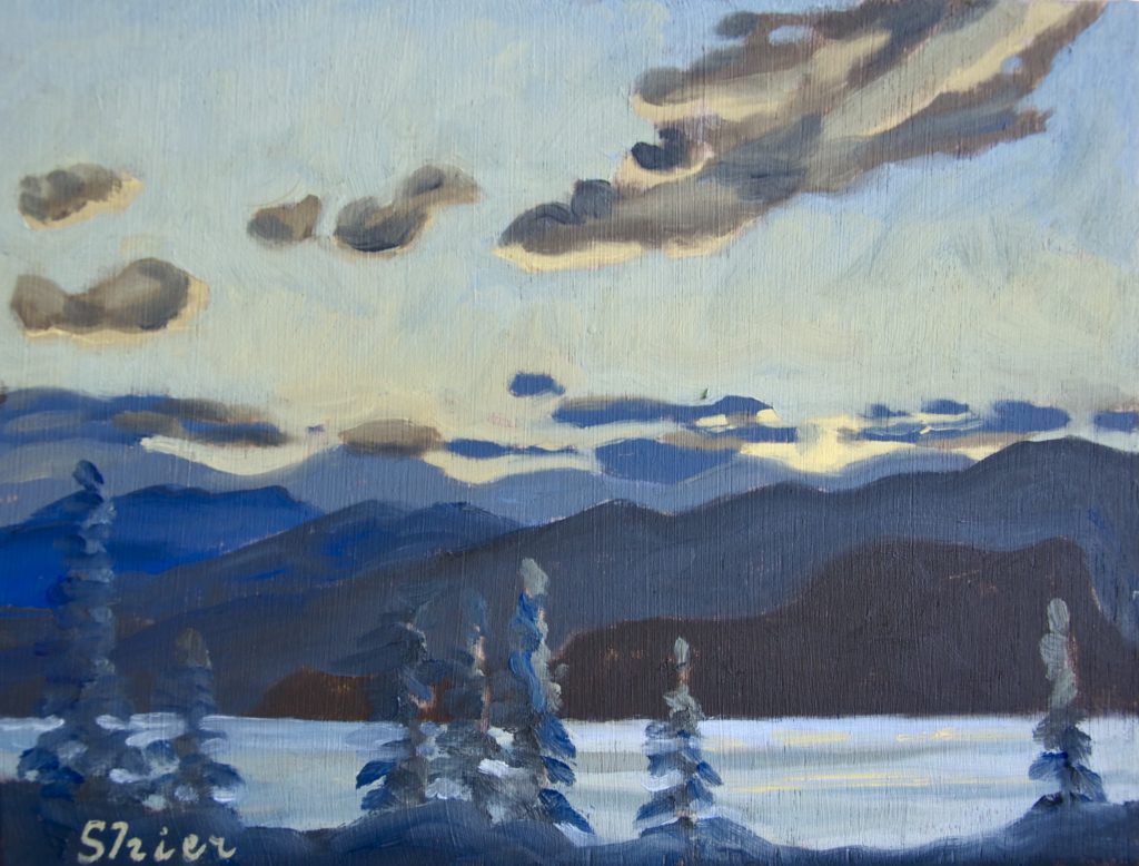 Magic Hour - 9x12 - oil on panel | Landscape Oil Painting | Randall Shier Canadian Oil Painting Artist | Kelowna BC