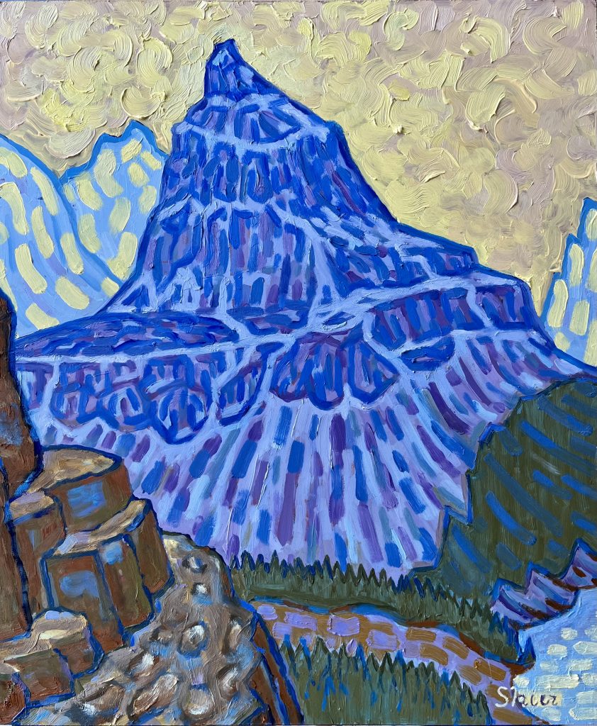 Yukness Mountain - 20x24 - oil on panel | Landscape | Randall Shier Canadian Oil Painting Artist